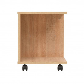 vidaXL Raft cu rotile din PAL, 50 x 35 x 42 cm, stejar - Img 4