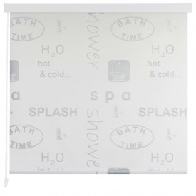 vidaXL Roletă perdea de duș 160x240 cm Imprimeu Splash - Img 2