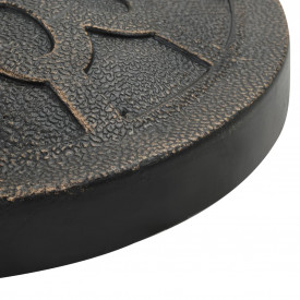 vidaXL Suport umbrelă de soare, bronz, 13 kg, polirășină, rotund - Img 4