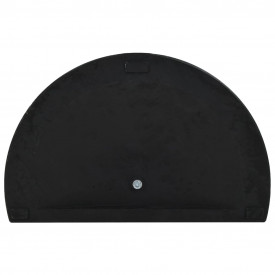 vidaXL Suport umbrelă de soare, negru, 15 kg, polirășină, semi-rotund - Img 5