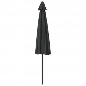 vidaXL Umbrelă de soare semicerc tijă aluminiu antracit 300x150 cm - Img 5