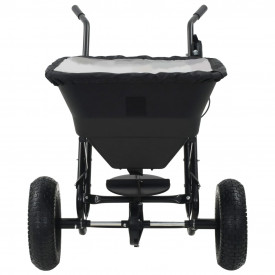 vidaXL Utilaj de împrăștiat sare, PVC și oțel 106x73x76 cm 45 L - Img 2