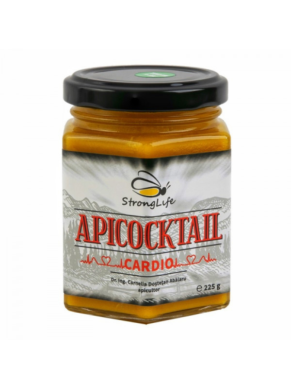 Apicocktail® CARDIO - mix apicol cu proprietati terapeutice cardio-vasculare by Dr. Ing. Cornelia Dostetan Abalaru apicultor - 225g