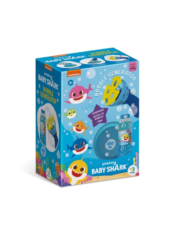 BABY SHARK SET DE BALOANE DE SAPUN CU GENERATOR 450ML