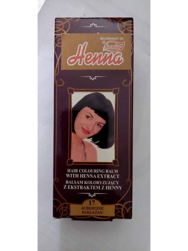 Balsam colorant par henna sonia nr.17 - violet 75gr kian cosmetics