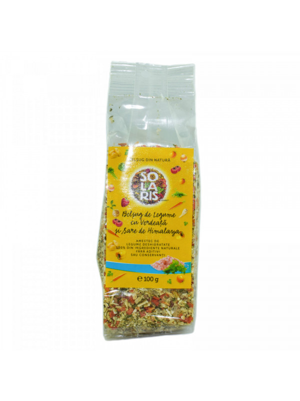 BELSUG LEGUME CU VERDEATA SI SARE ROZ DE HIMALAYA 100gr SOLARIS
