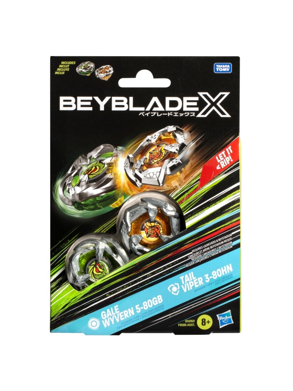 BEYBLADE X PACHET DUO TAIL VIPER 3-80HN SI GALE WYVERN 5-80GB