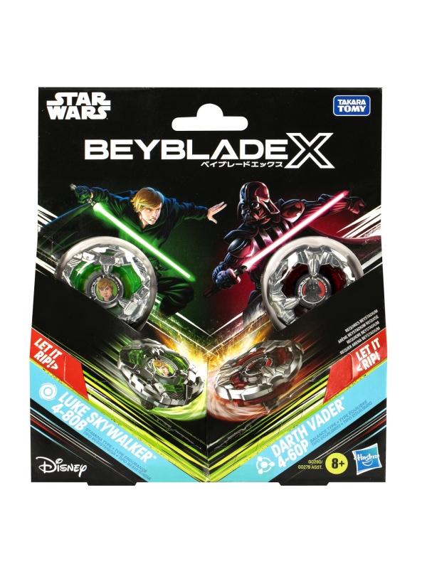 BEYBLADE X STAR WARS PACHET DUO LUKE SKYWALKER 4-80B SI DARTH VADER 4-60P
