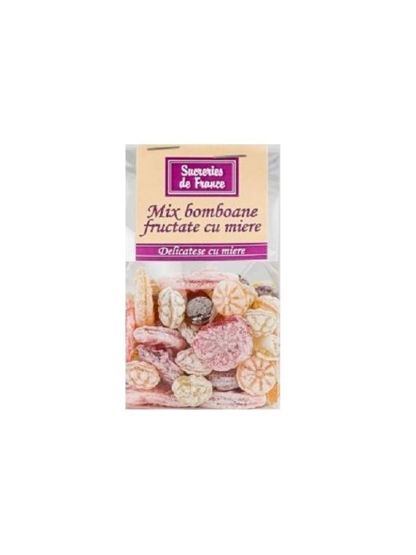 BOMBOANE CU MIERE MIX FRUCTATE 100g APIDAVA