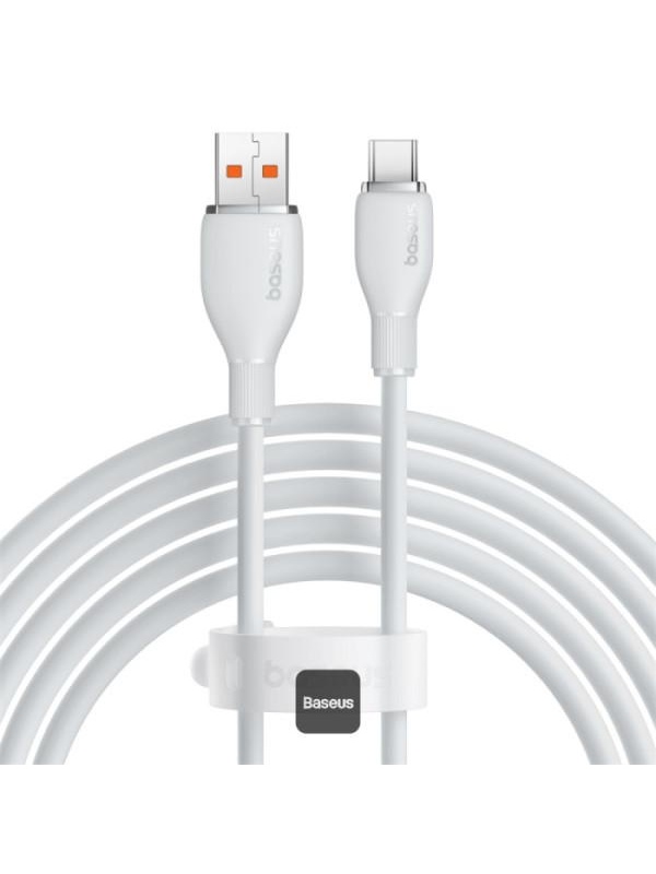 Cablu Baseus Pudding USB-USB-C, alb