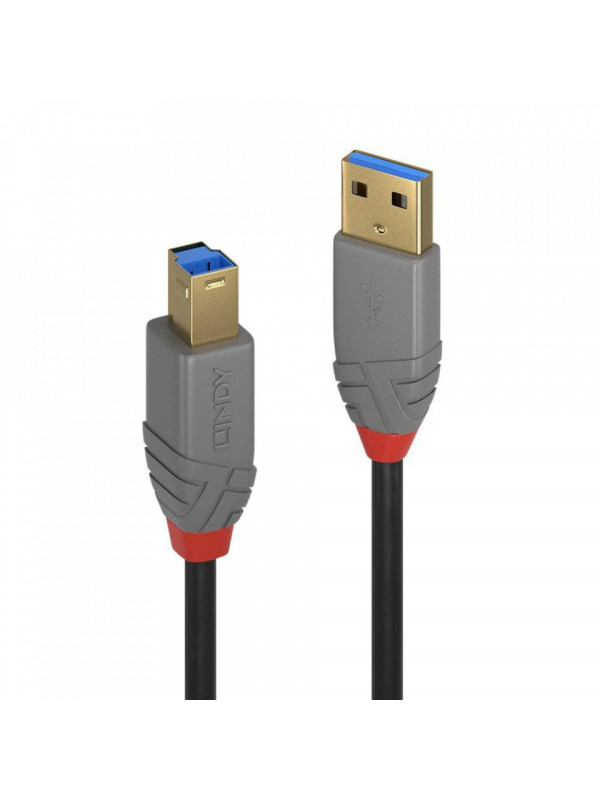 Cablu Lindy 2m USB 3.0 Typ A to B, Anthr