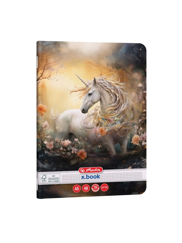 CAIET A5 48 FILE PATRATELE UNICORN