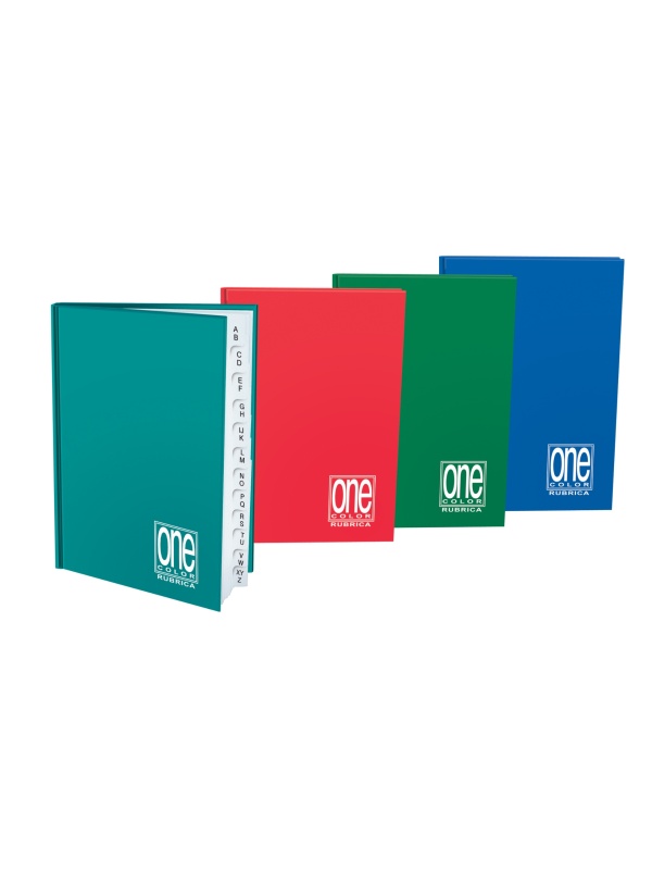 Caiet A5 cu index, coperta tare - One Color, 70 g/m2, pag. 48, 16.2X21 cm (Dictando)