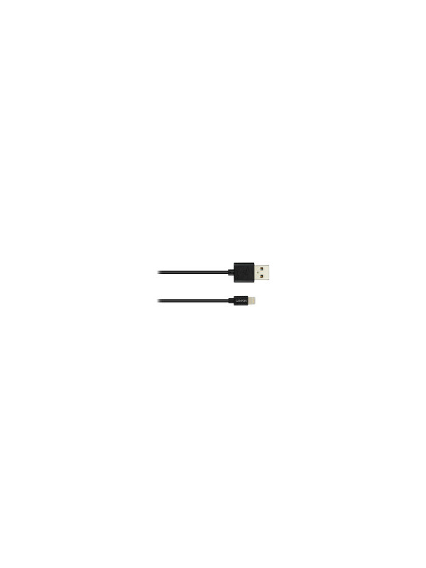 CANYON MFI-1 CNS-MFICAB01B Ultra-compact MFI Cable, certified by Apple, 1M length , 2.8mm , black color