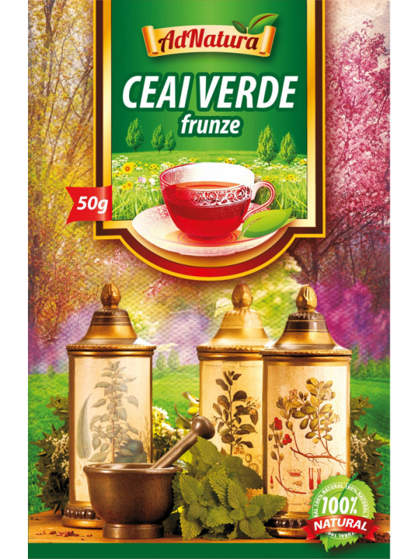 Ceai verde frunze 50gr adserv