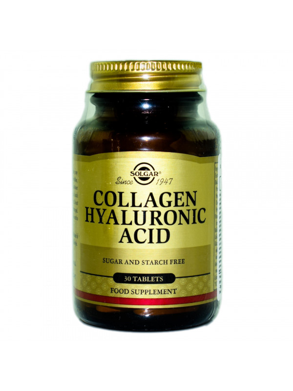 COLLAGEN HYALURONIC ACID COMPLEX 120mg 30cpr SOLGAR