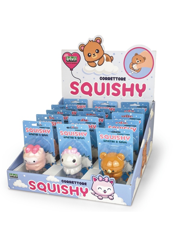 Corector banda Squishy, 3 modele (15 buc/display)
