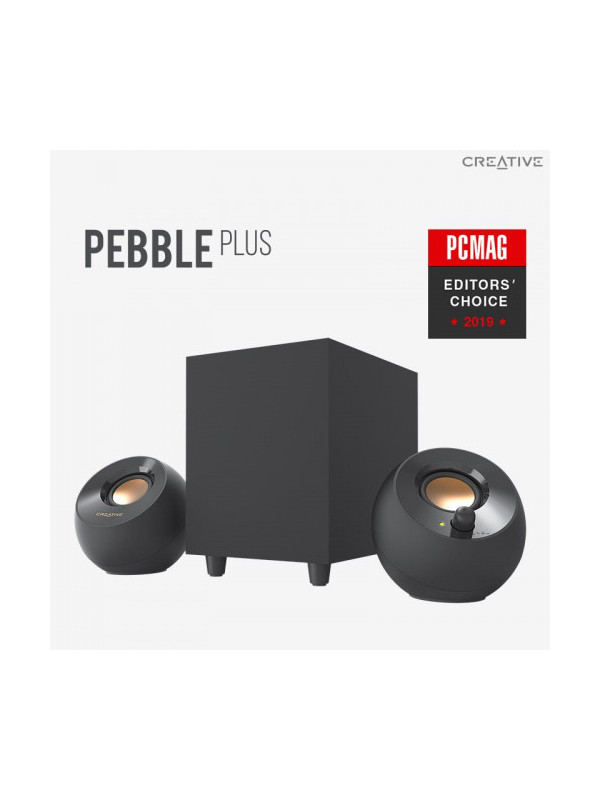 CREATIVE PEBBLE PLUS 2.1 USB Speakers - black