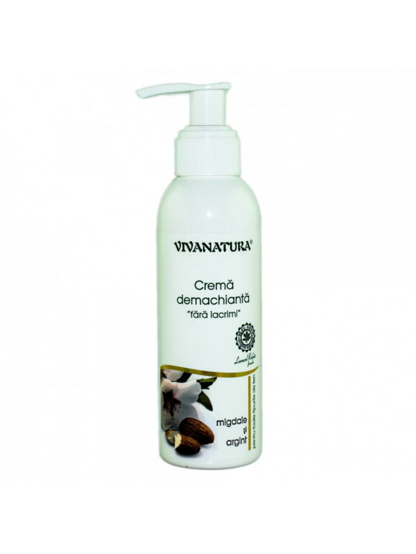 CREMA DEMACHIANTA "FARA LACRIMI'" MIGDALE & ARGINT 145ml VIVA NATURA