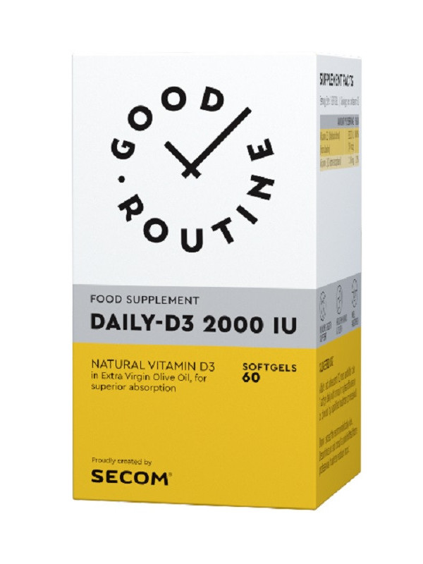 DAILY-D3 2000IU 60cps moi SECOM