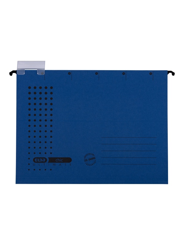 DOSAR SUSPENDAT SIMPLU ELBA ULTIMATE A4, CARTON 240G/MP, BLUE ANGEL, CAPACITATE 330 FILE, CULOARE ALBASTRU INCHIS