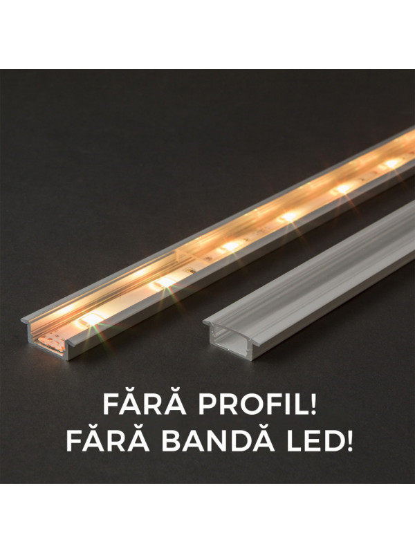 Ecran transparent pt. profil aluminiu LED - 2000 mm