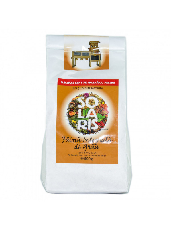 FAINA INTEGRALA DE GRAU 500gr SOLARIS