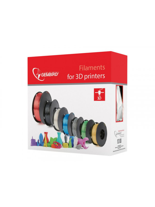 Filament pentru imprimanta 3D Gembird 3DP-PLA+1.75-02-BK PLA-plus Black 1.75mm 1kg