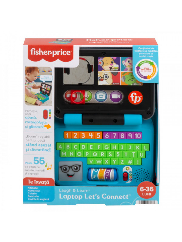 FISHER PRICE LAUGH&LEARN LAPTOP INTERACTIV IN LIMBA ROMANA