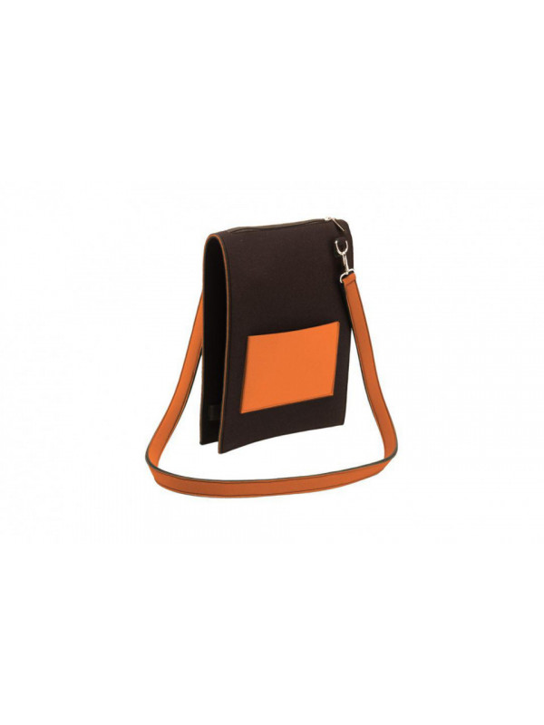 Geanta umar nfun trendy negru portocaliu