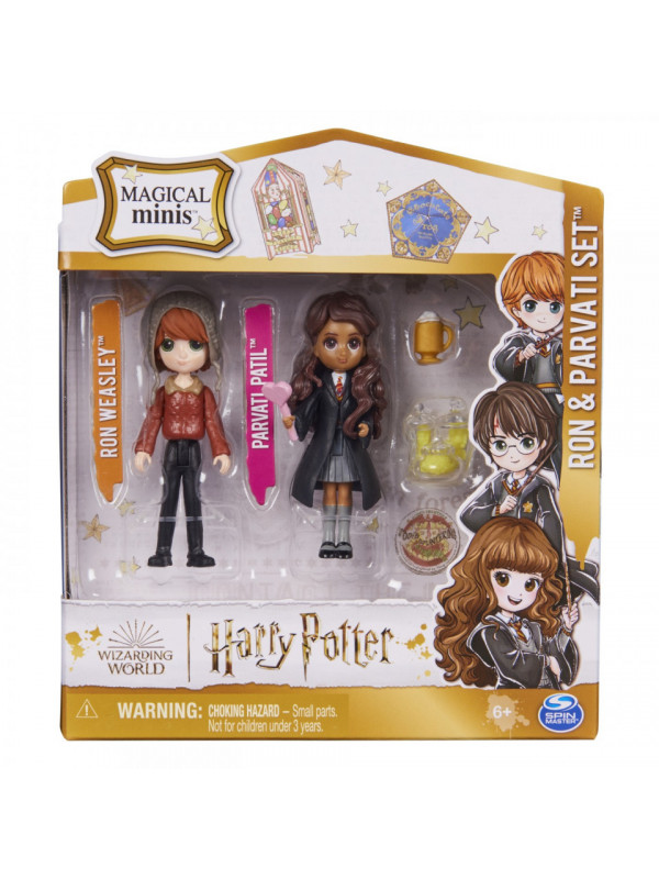 Harry potter wizarding world magical minis set 2 figurine ron si parvati