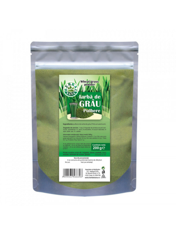 IARBA DE GRAU PULBERE 200g HERBAVIT