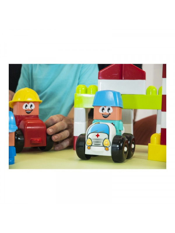 Joc constructii tematic Spital Miniland, 17 piese, 3 ani+