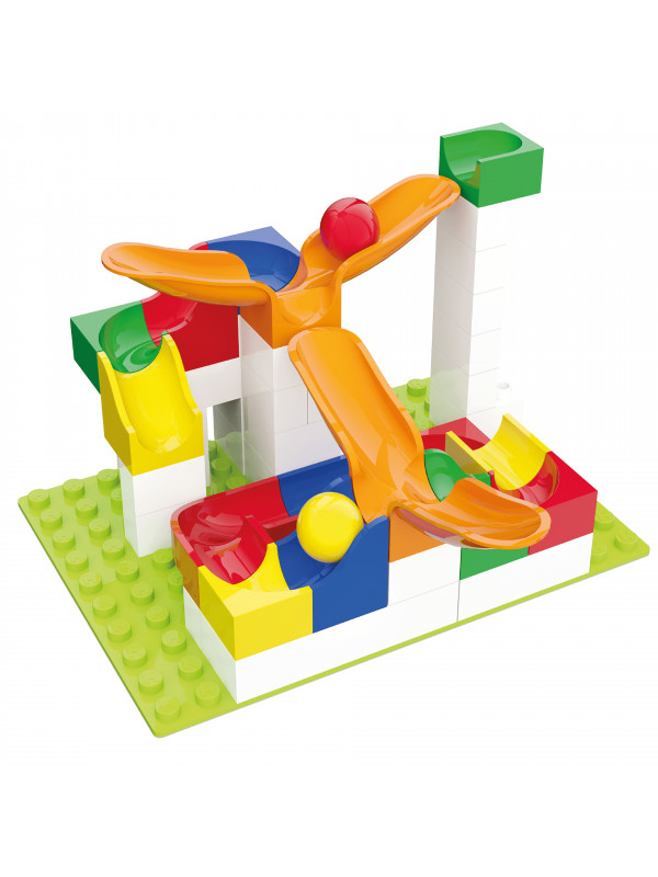Jucarie copii Marble Run Hubelino - extensie pendul (46 piese)