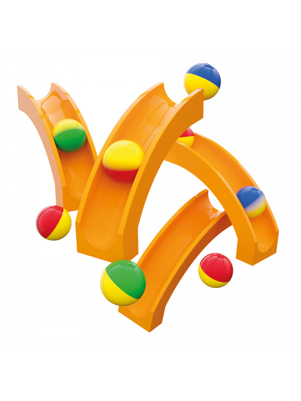 Jucarie copii Marble Run Hubelino - extensie tobogan (12 piese)