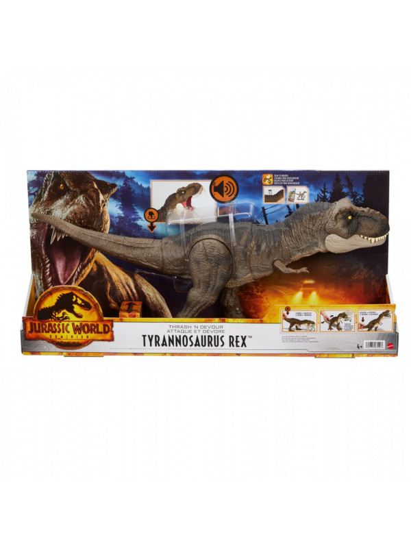 Jurassic world thrash n devour dinozaur tyrannosaurus rex