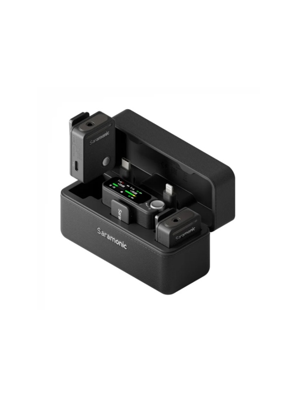 Kit microfon wireless Saramonic Ultra 01 (2TX+RX)ClearVoice, IPX5, 2 x magn. microf., negru - Img 2