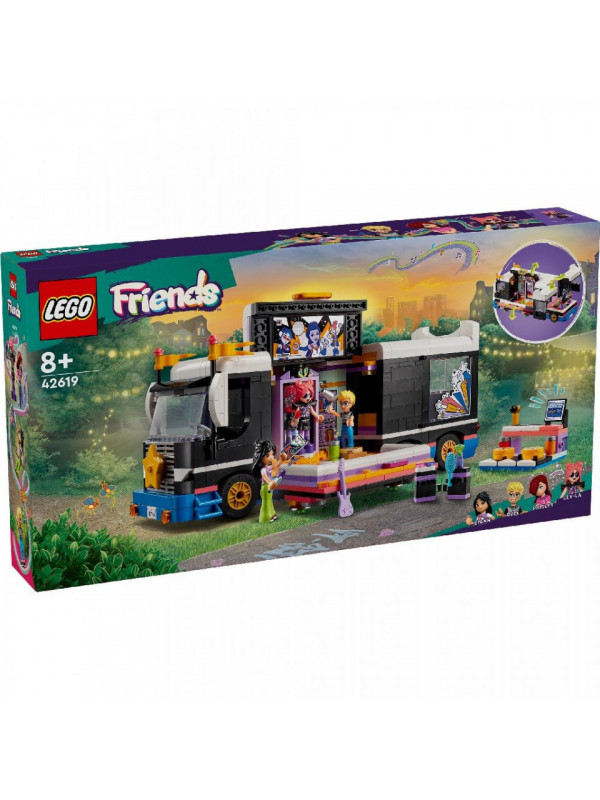 LEGO FRIENDS AUTOCAR DE TURNEU PENTRU STARURI POP 42619