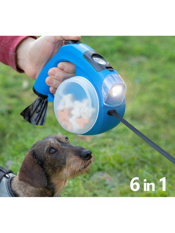 Lesa retractabila pentru caini 6 in 1