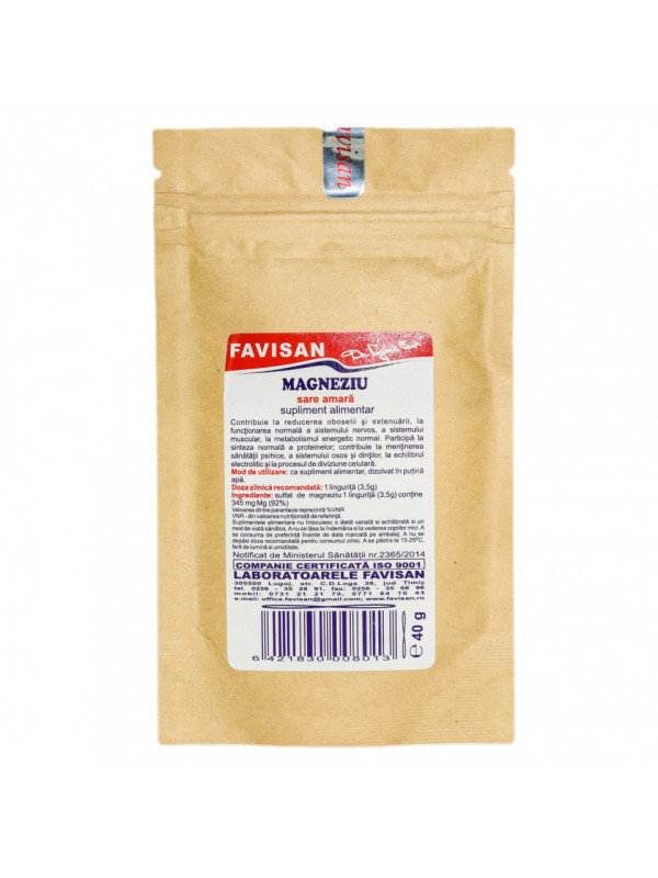 MAGNEZIU(sare amara) 40gr FAVISAN
