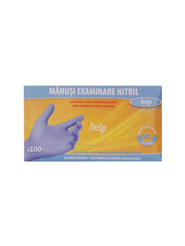 MANUSI EXAMINARE NITRIL NEPUDRATE L 100/CUTIE