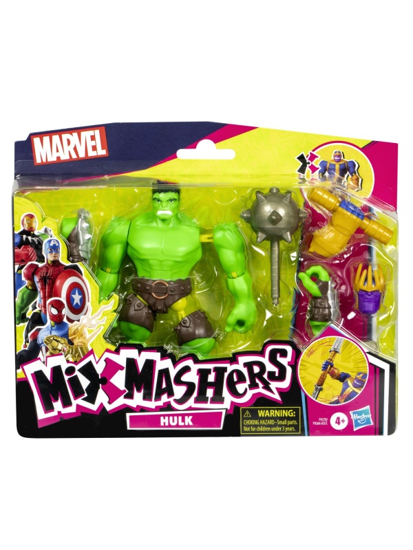 MARVEL AVENGERS MIX MASHERS SET FIGURINA HULK 12CM SI ACCESORII