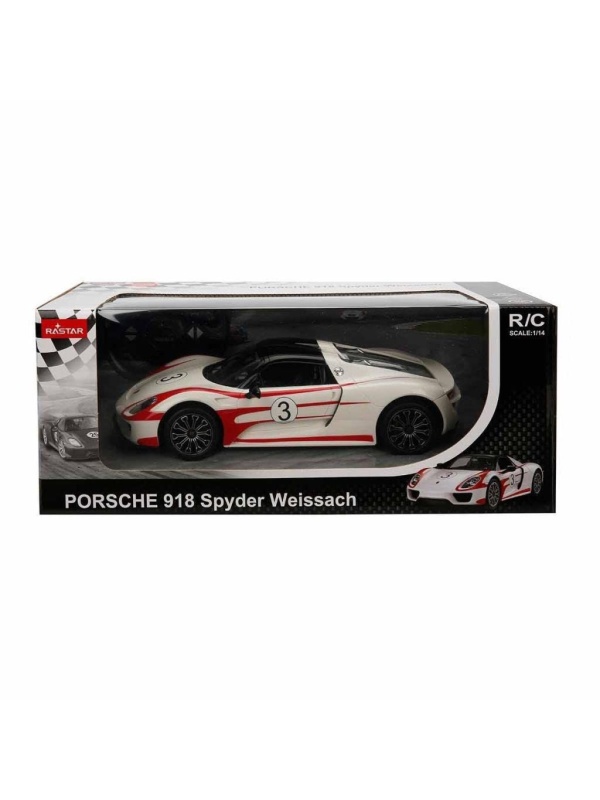 MASINA CU TELECOMANDA PORSCHE 918 SPYDER WEISSACH ALB SCARA 1 LA 14