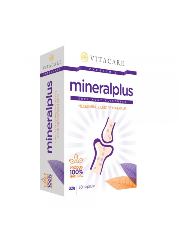 Mineralplus - Supliment Alimentar pentru Fortificarea Oaselor, Piele, Păr și Unghii