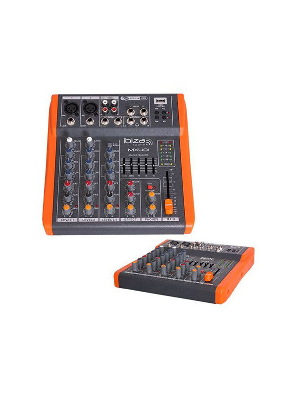 Mixer 4 canale cu egalizator, efecte si usb