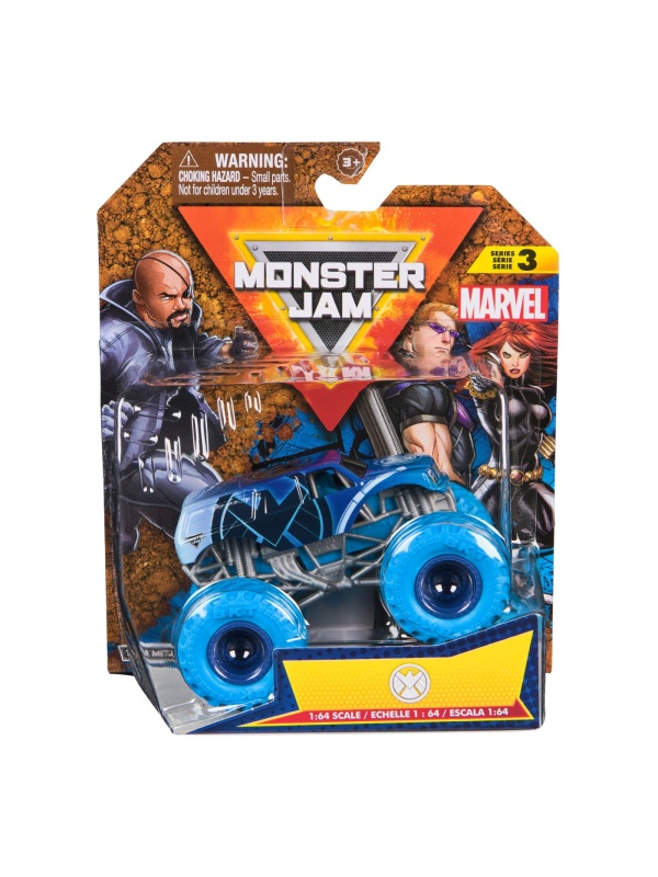 MONSTER JAM MARVEL CAMION GIGANT SHIELD SCARA 1 LA 64