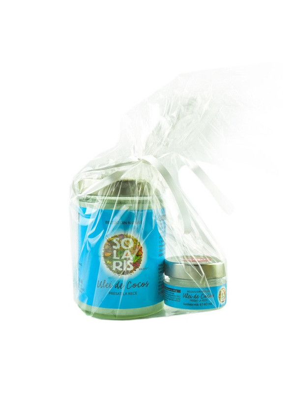 PACHET PROMO ULEI COCOS 500ml + ULEI COCOS 40ml(cadou) SOLARIS