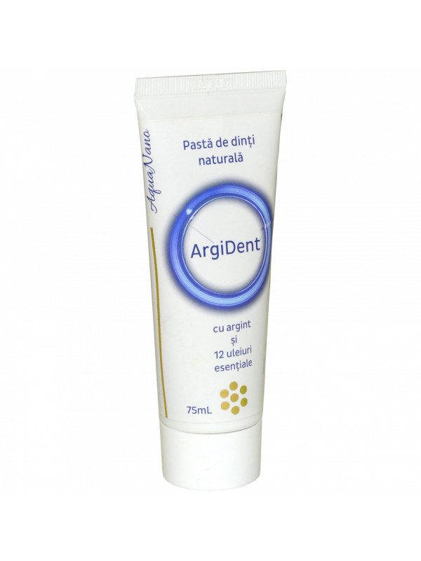 PASTA DINTI ARGIDENT (argint coloidal si uleiuri esentiale) AQUANANO 75ml AGHORAS