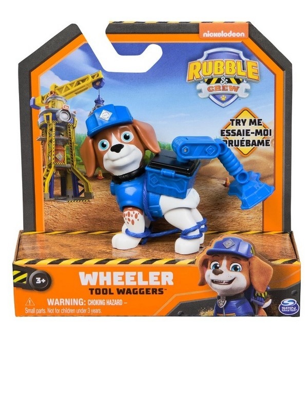 PATRULA CATELUSILOR RUBBLE AND CREW FIGURINA WHEELER 5CM