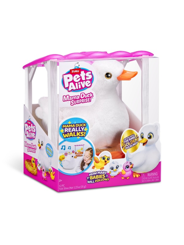 Pets Alive - Jucarie de plus interactiva, Mama Rata si bobocii sai